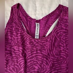 Athleta Magenta & Pink Abstract Racerback Tank